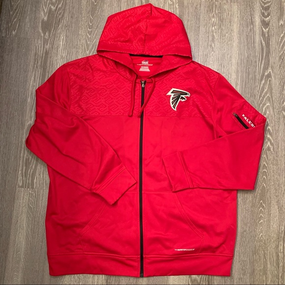 Majestic Other - Atlanta Falcons NFL Majestic Therma Base Full-Zip Hoodie Men's Size 2XL